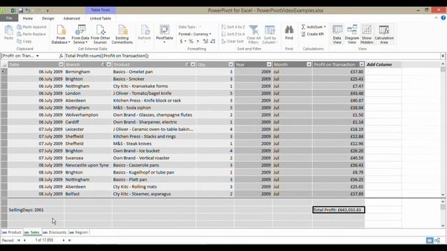 Using the DAX Function SUMX in the PowerPivot Add-in смотреть онлайн