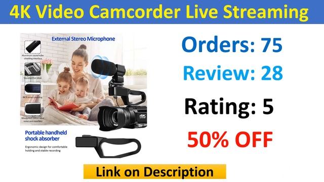 Top 5 Best 4K Camcorders In 2021 | Best 4K Video Camcorder Live Streaming for Youtube смотреть онлайн