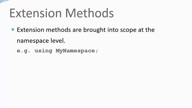 C# for Java Programmers - Extension Methods смотреть онлайн