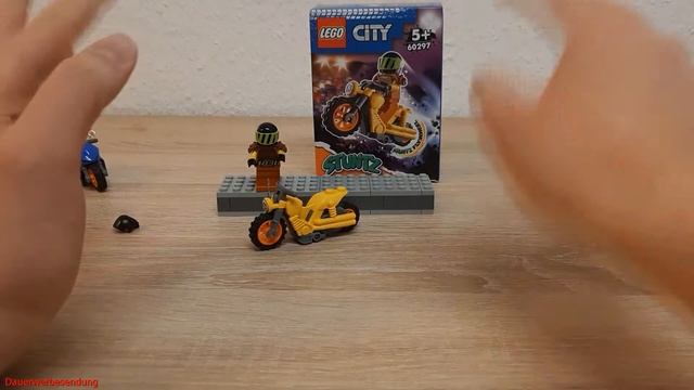 Lego® City Stuntz Power Stuntbike 60297 Unboxing, live buid, Review und Fazit in deutsch смотреть онлайн