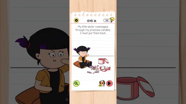 Brain Test 4 Tricky Friends LEVEL 36 Walkthrough with commentary смотреть онлайн