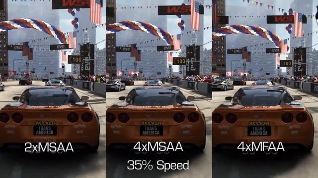 NVIDIA MFAA Comparison in GRID 2: 2x MSAA vs 4x MSAA vs 4x MFAA смотреть онлайн