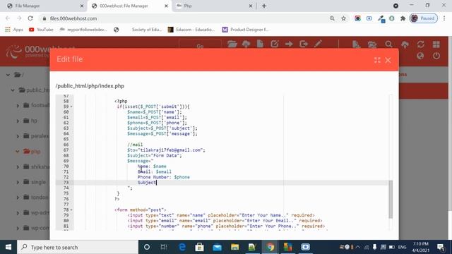 Php Mail Function Tutorial in Hindi смотреть онлайн