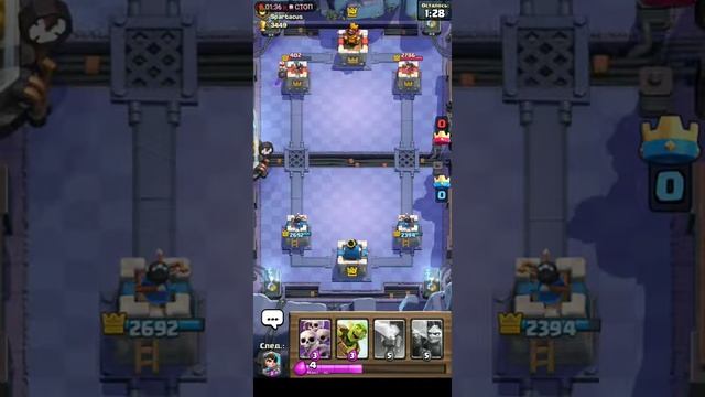 Clash Royale 1 БОЙ НА КАНАЛЕ | ОБЗОР КОЛОДЫ смотреть онлайн