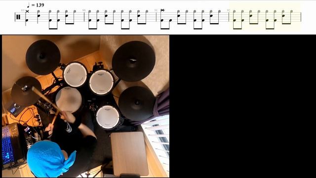 "Hopkins (Witchfinder General)" (CATHEDRAL) drum cover and score смотреть онлайн