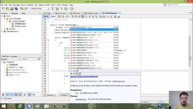 Socket Programming:Small chat Program part2 смотреть онлайн