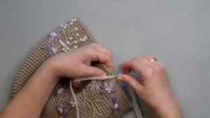 Объемная вышивка на шапочке. Часть 3.