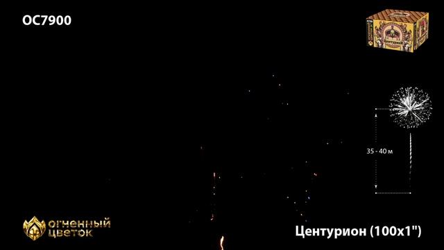 Фейерверк ОС7900 "Центурион" (1" х 100 залпов) смотреть онлайн