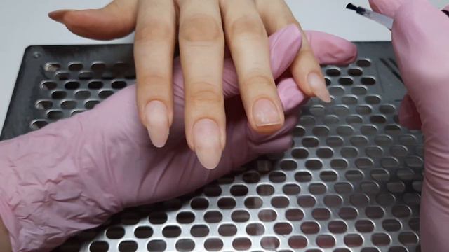 КОРРЕКЦИЯ НОГТЕЙ/ОТСЛОЙКА НА ПОЛ НОГТЯ/МАНИКЮР