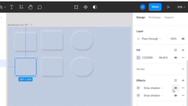 Learn How To Make Neomorphism Effect In 3 Minutes/Figma Tutorial@uidesign@Figma@uxdesign