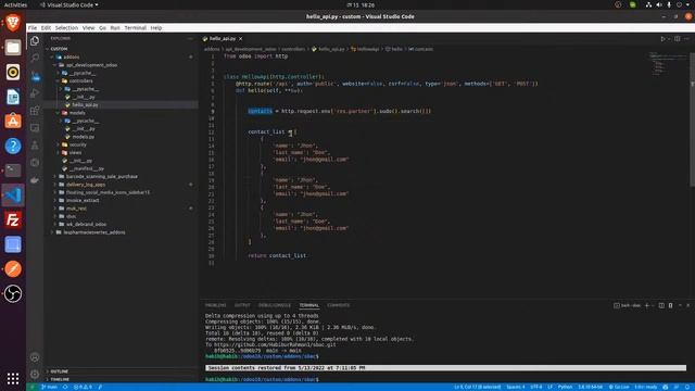 Create a Simple ODOO REST API смотреть онлайн