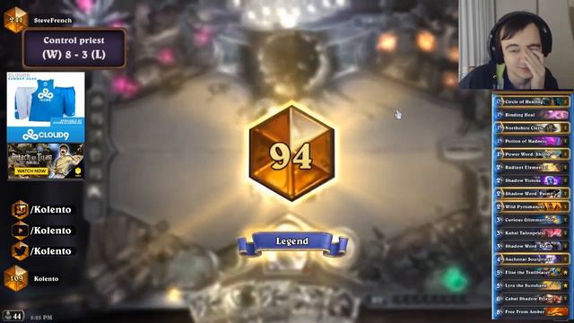 Hearthstone: Smart moves LUL (control priest) смотреть онлайн