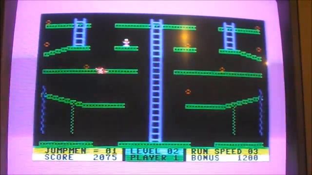 Commodore 64 "JUMPMAN JUNIOR" gameplay смотреть онлайн