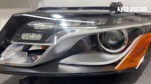 Ремонт фары AUDI Q5 дорест