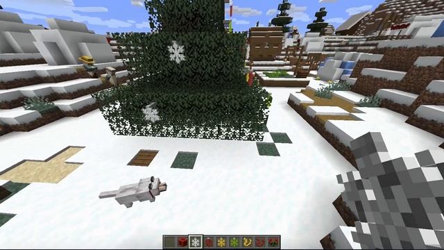 РОЖДЕСТВЕНСКАЯ ЁЛКА В ДЕРЕВНЕ ЖИТЕЛЕЙ МАЙНКРАФТ CHRISTMAS TREE MINECRAFT 0+ смотреть онлайн