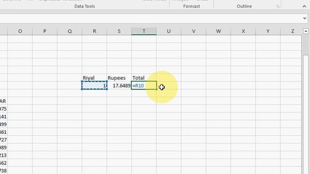 MS Excel Real Time Currency Converter Saudi Riyal to Indian Rupees смотреть онлайн