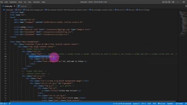 eShop- an ecommerce web application using HTML, CSS, JavaScript, PHP and MySQL- Part-01 смотреть онлайн