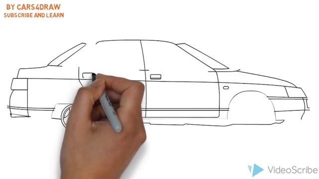 How To Draw A Lada 110 / Как нарисовать Lada 110