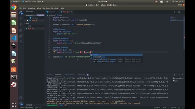 Nextcord EP.2 Making a ping command смотреть онлайн