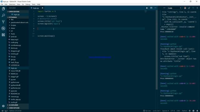PYTHON TURTLE GAME PART-1 SET BACKGROUND /* Passionated about coding*/ смотреть онлайн
