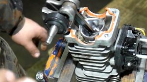 Husqvarna 235/236/240 (e) Бензопила Ремонт ПОДРОБНО сборка Часть 2