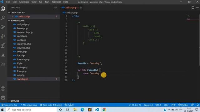 21) switch case in PHP | PHP Switch Statement Tutorial смотреть онлайн