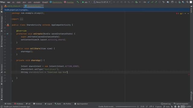 Share Bottom Sheet Android Studio Java 2021 смотреть онлайн