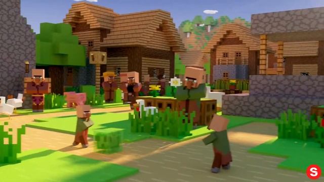 Minecraft Village & Pillage Update Launch Trailer... IN REVERSE! смотреть онлайн