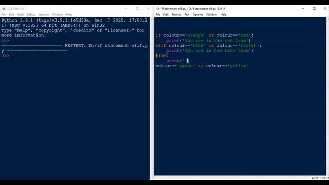 L1 - Wk 8 - V3 - If-elif-else statement | Logical operator string variable | Python for students смотреть онлайн