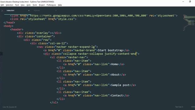 Урок 137. Верстка шаблона. Шапка смотреть онлайн
