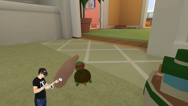 FEEDING PIZZA TO A TURTLE IN VR! - Baby Hands Gameplay Part 2 - VR HTC Vive смотреть онлайн