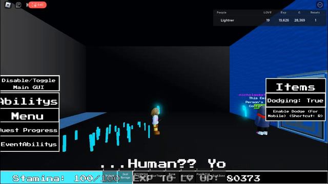 Snowdin Chara Dust Sans Simulator смотреть онлайн