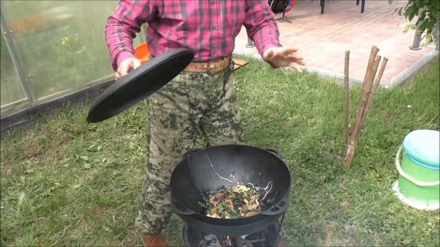 Яичница для бедных в казане смотреть онлайн