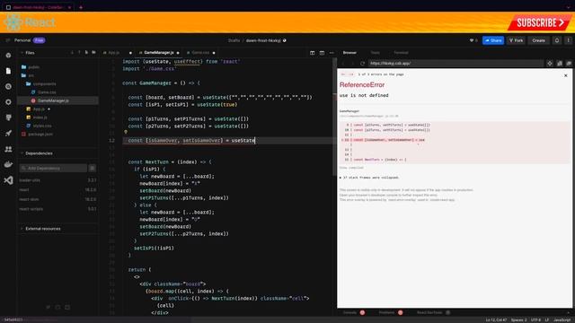 REACT Intern Tic Tac Toe Interview Slow Paced Tutorial - Pure Coding Vibes смотреть онлайн