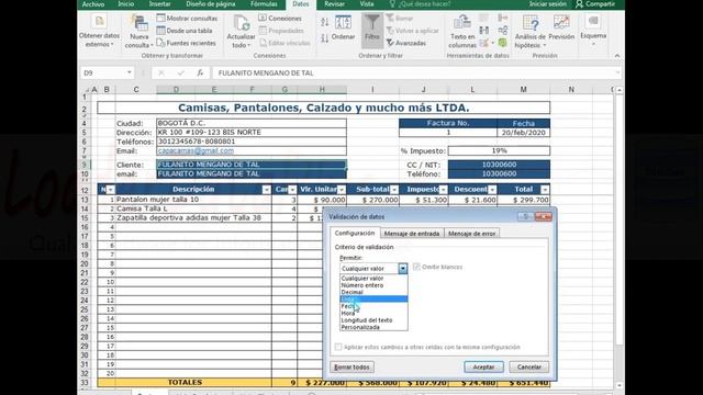 Tutorial de Excel Nivel Intermedio - Mejora y actualización diseño de una Factura смотреть онлайн