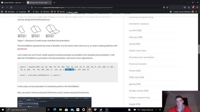 [EN 89] 3D mesh objects in AutoCAD with pyautocad смотреть онлайн