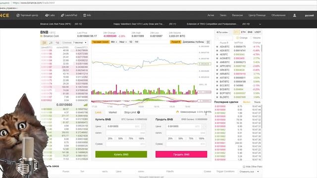 BINANCE биржа, BINANCE обзор биржи, инструкция БИНАНС криптобиржа, как пользоваться крипто биржей! смотреть онлайн