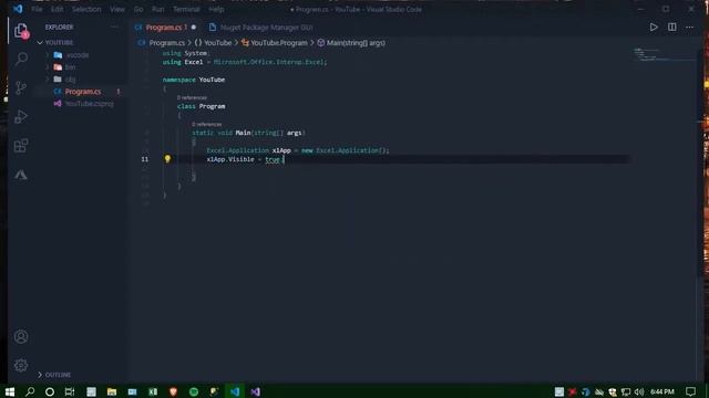 Adding Microsoft.Office.Interop.Excel to VS Code смотреть онлайн