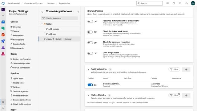 Block the Merge of a Pull Request in Azure DevOps смотреть онлайн
