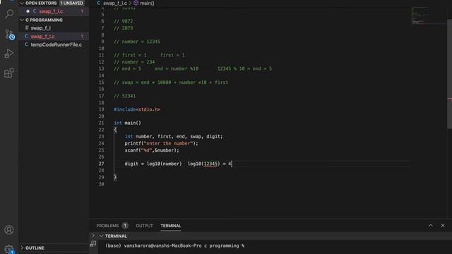 C Program to swap first and last digit of a number. c programming | c language | let us c смотреть онлайн