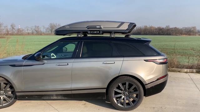 Thule Vector - roof box on Land Rover Velar смотреть онлайн