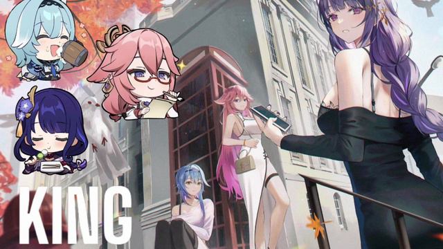 KING / Raiden Shogun, Yae Miko, Eula AI Cover Mashup [Genshin Impact] смотреть онлайн
