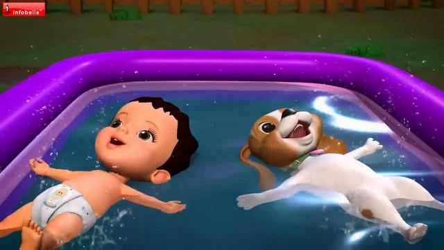 আমি স্নান করতে ভালোবাসি - Bath Time Song | Bengali Rhymes For Children | Infobells