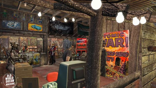 Atomic Oldies The Shadow Playing in a Fallout 4 Settlement Outside a Comic Book Store 10 Hours ASMR смотреть онлайн