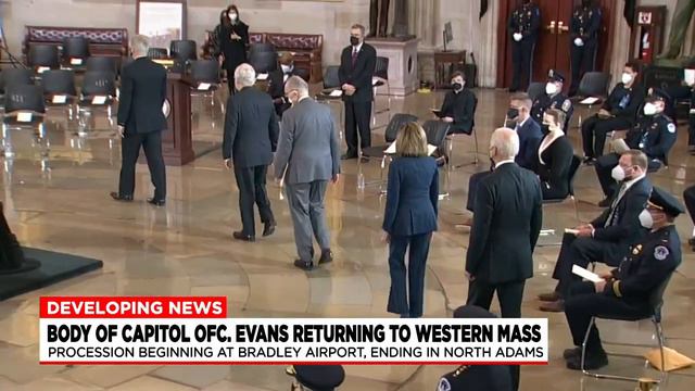 Procession to bring fallen Capitol Officer William Evans back to North Adams смотреть онлайн