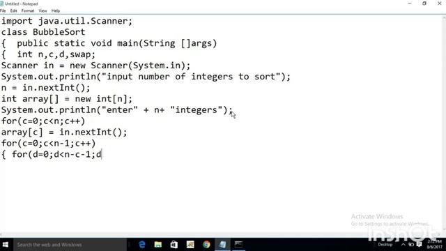 Java Program - Bubble Sort смотреть онлайн