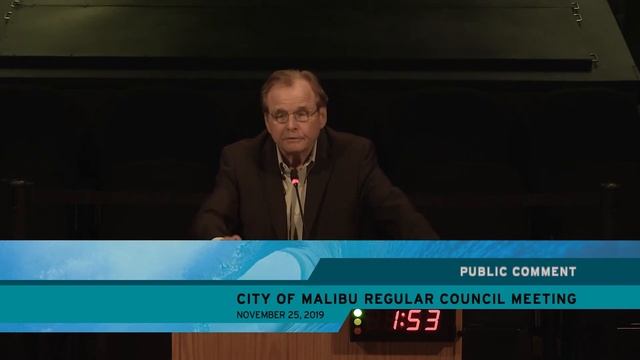 Malibu City Council Meeting November 25, 2019 смотреть онлайн