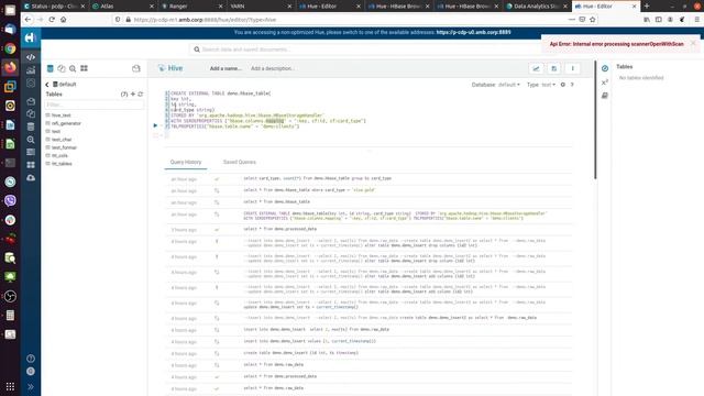 HBase demo in HUE смотреть онлайн