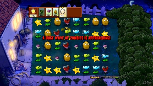 Plants vs Zombies Xbox 360 Beghouled Minigame смотреть онлайн