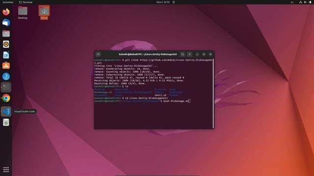 Disk Size and Usage Project Written With Bash Script (Zenity) смотреть онлайн